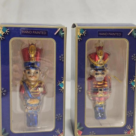 Other - 2 Immersive Nutcracker Glass A Winter Miracle Handmade Christmas Ornaments